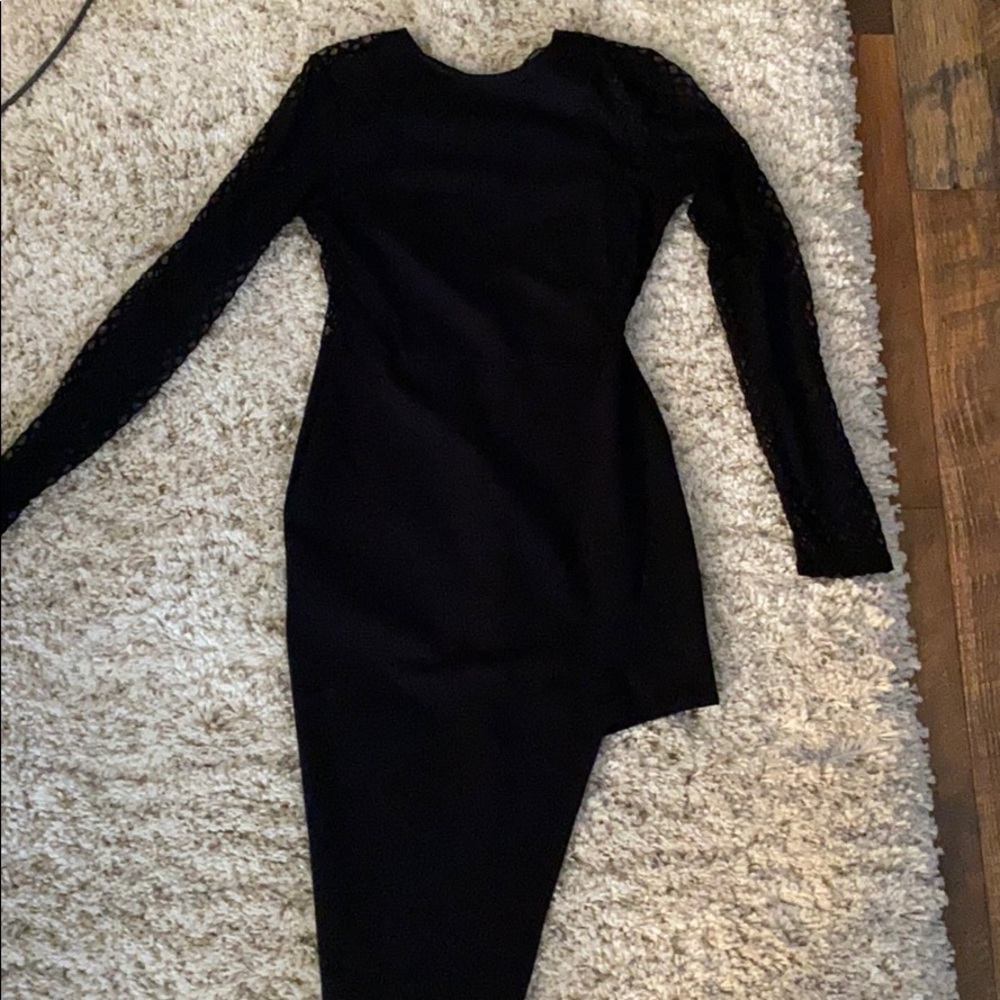Little Black Dress - Asymmetrical with mesh back